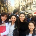Students visiting Barcelona