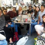 Students visiting Barcelona