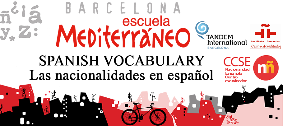 Spanish vocabulary nationalities in Spanish