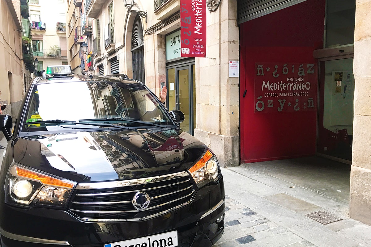 Foto de un taxi de Barcelona