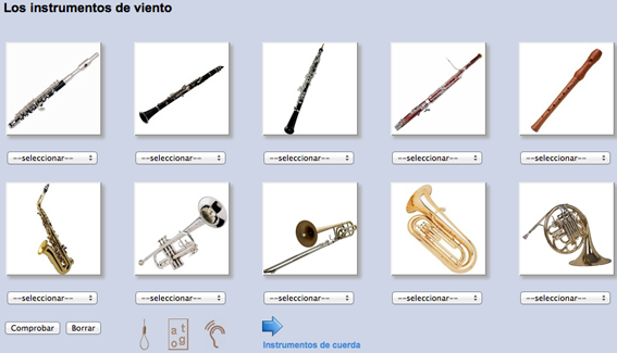 Escuela Mediterraneo Spanish course Musica Instrumentos